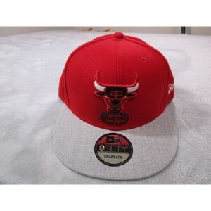 Chicago Bulls Hat Cap Snap Back Mens One Size Red NBA Basketball 9FIFTY New Era